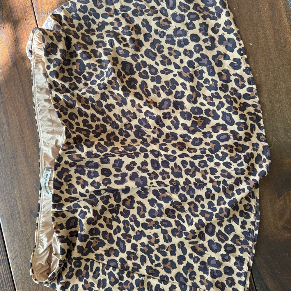 Abercrombie & Fitch Animal Print Skirt